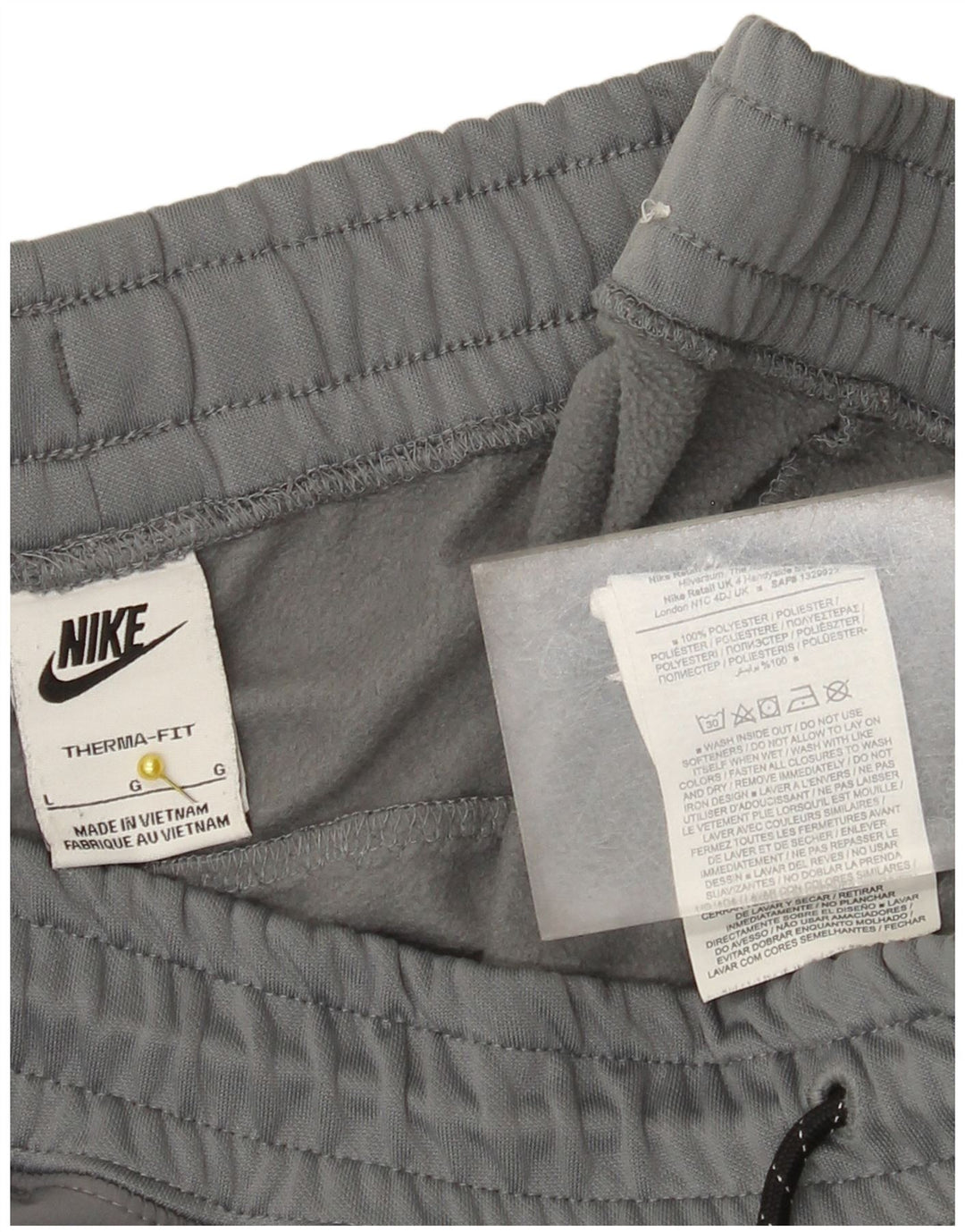 Pantaloni de trening Nike Therma-Fit pentru bărbați Joggeri mari, gri, poliester