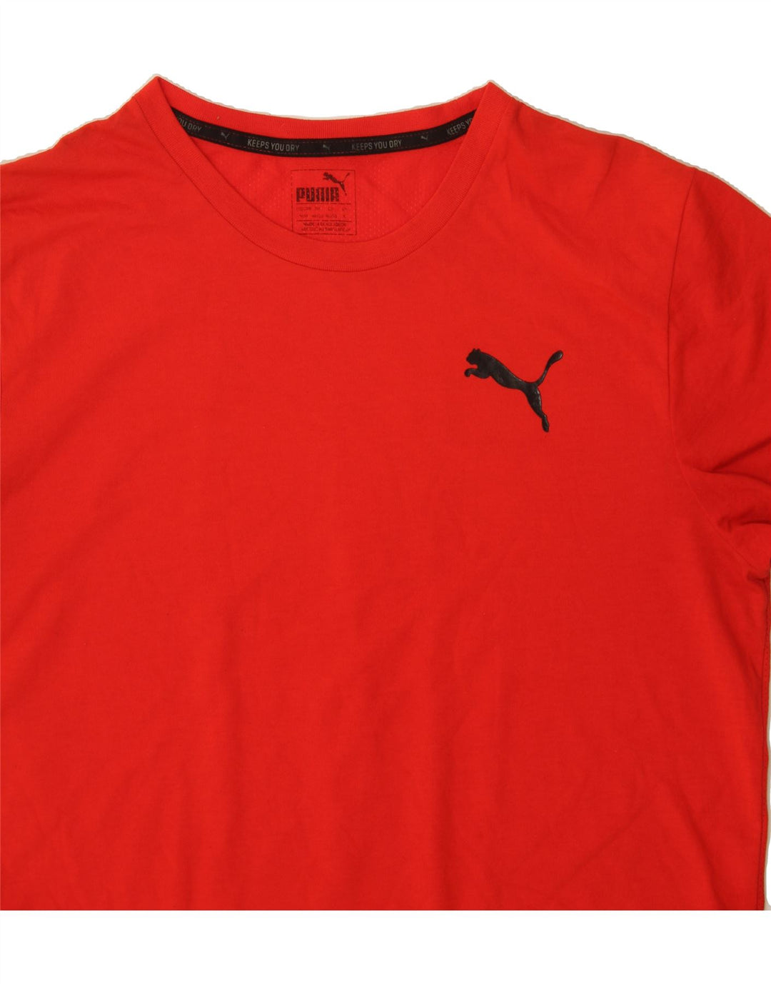 PUMA Mens T-Shirt Top Medium Red Vintage Puma and Second-Hand Puma from Messina Hembry 