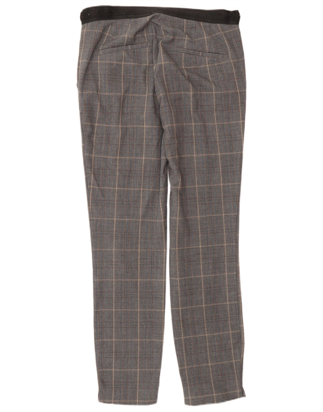 Pantaloni de costum slim pentru femei Zara XS L24 L27 Poliester cu carouri gri