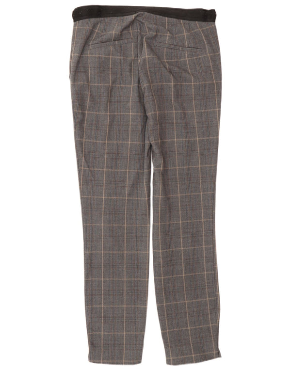 Pantaloni de costum slim pentru femei Zara XS L24 L27 Poliester cu carouri gri
