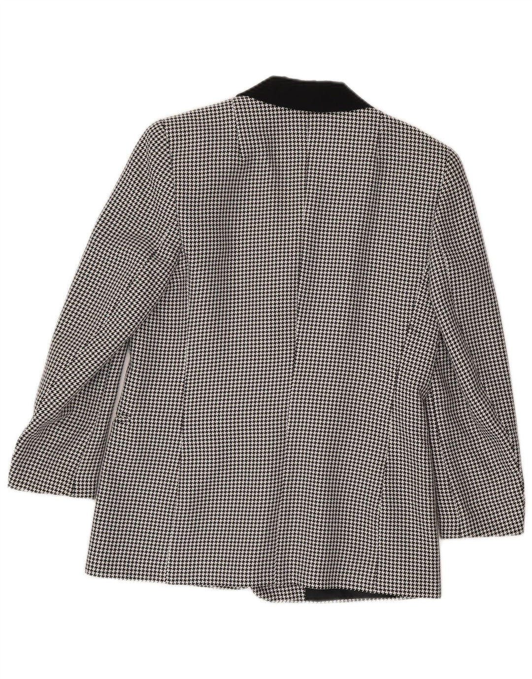 Jachetă Blazer pentru femei Canda cu 3 nasturi UK 10 Poliester cu picior de găin negru mic