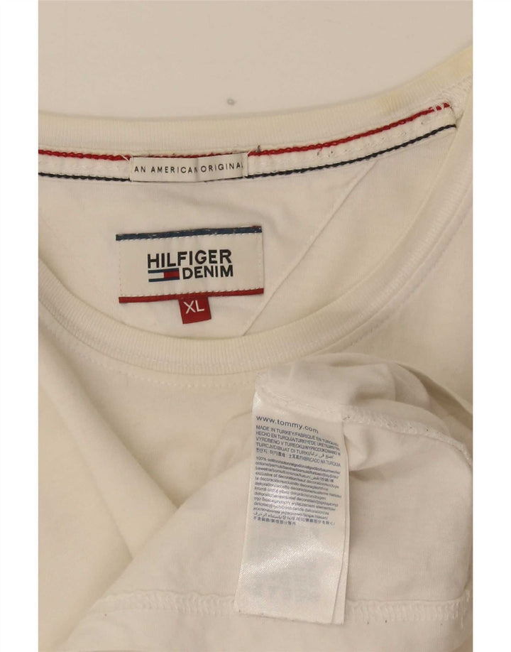 Tricou pentru bărbați Tommy Hilfiger Top XL Bumbac alb
