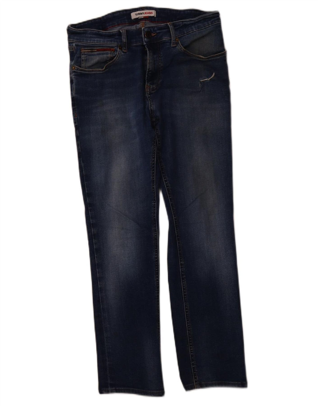 TOMMY HILFIGER Blugi drepti pentru femei W32 L27 Bumbac albastru