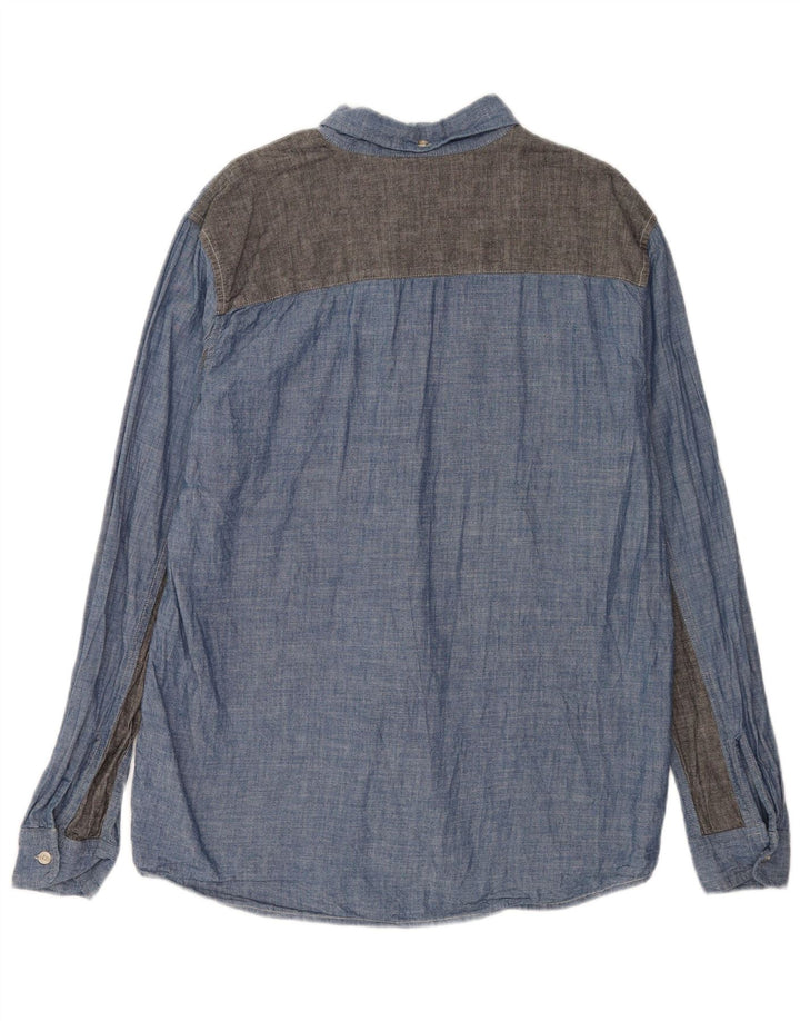 Cămașă pentru bărbați Carhartt XL, albastru, bumbac color bloc