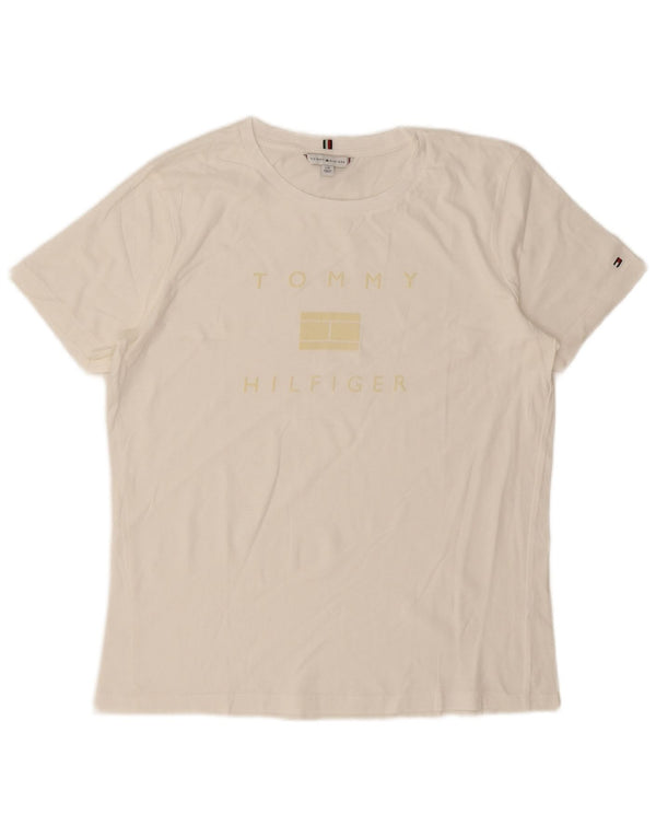Tricou Tommy Hilfiger pentru femei Top UK 16 Large White
