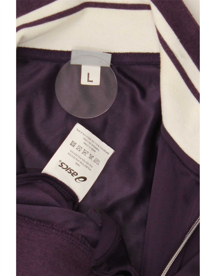 Jachetă de trening pentru femei Asics UK 14, mare, mov, poliester color bloc