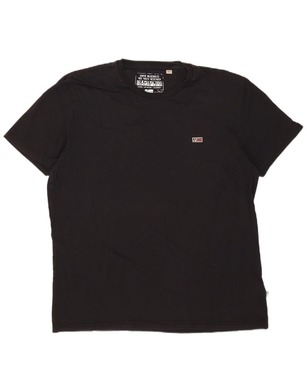 Tricou grafic pentru bărbați Napapijri Top 2XL bumbac negru