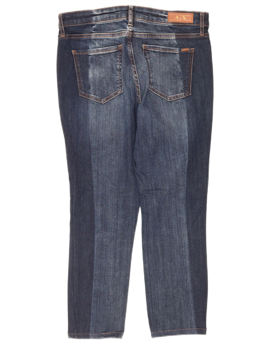 ARMANI EXCHANGE Jeans super skinny J01 Crop pentru femei W29 L23 bleumarin