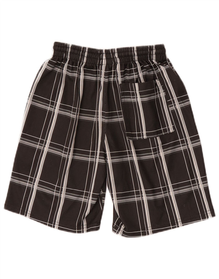 Pantaloni scurți sport Hurley pentru băieți 8-9 ani, mici, gri, carouri, poliester