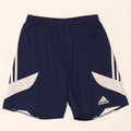 Pantaloni scurți sport pentru bărbați Adidas Climalite, mici, bleumarin, poliester color bloc