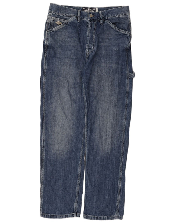 Blugi drepti Cargo Superdry pentru bărbați W31 L32 Bumbac albastru