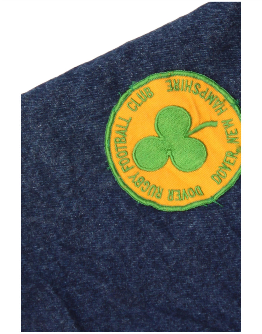 VINTAGE Jachetă Dover Sherpa Denim pentru bărbați UK 40 Large Blue