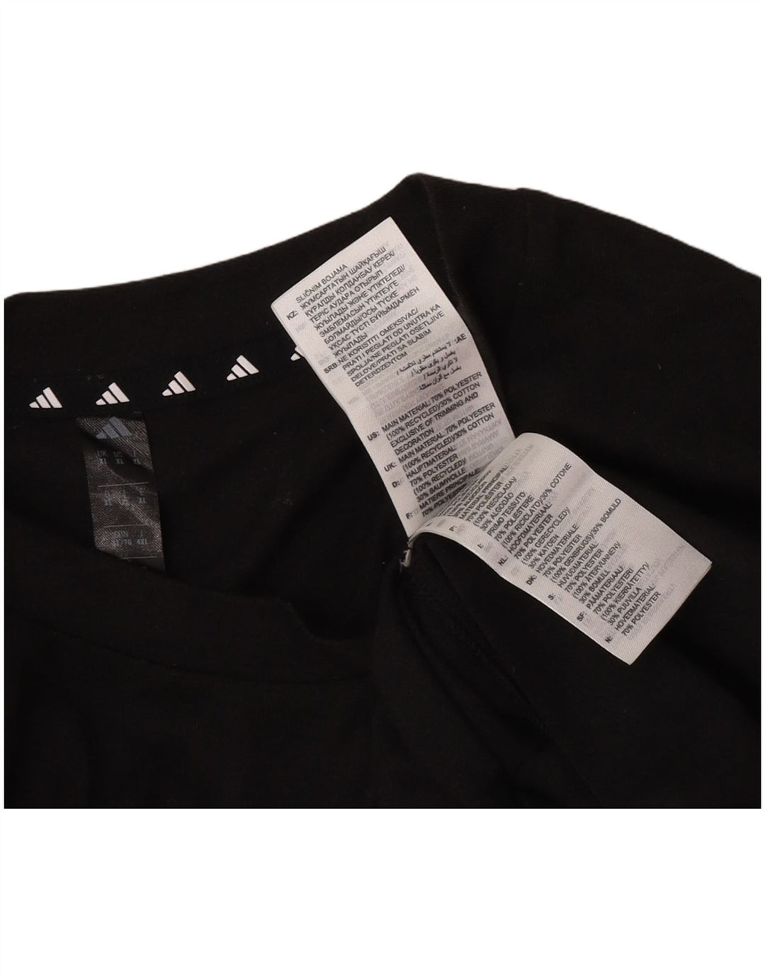 Tricou grafic pentru bărbați Adidas Top XL Poliester negru