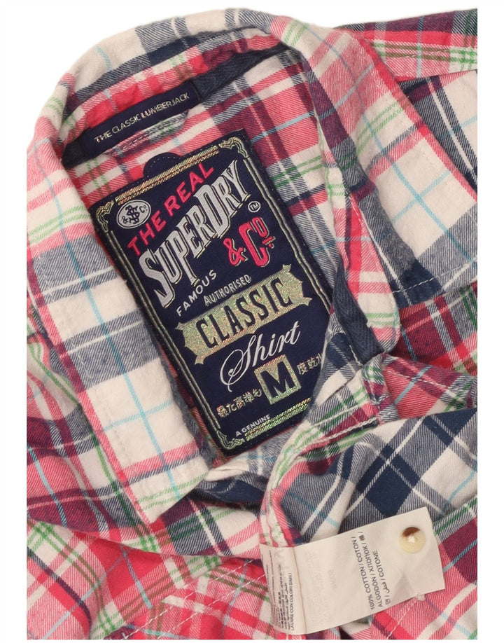 Cămașă de flanel Superdry Classic Fit UK 12 Bumbac multicolor mediu