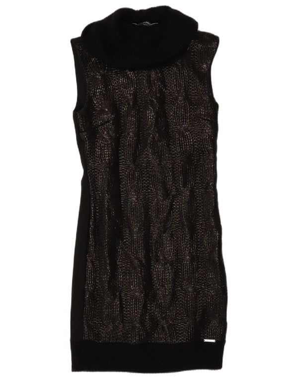 Rochie cu pulover fără mâneci pentru femei Rinascimento UK 12 Medium Black