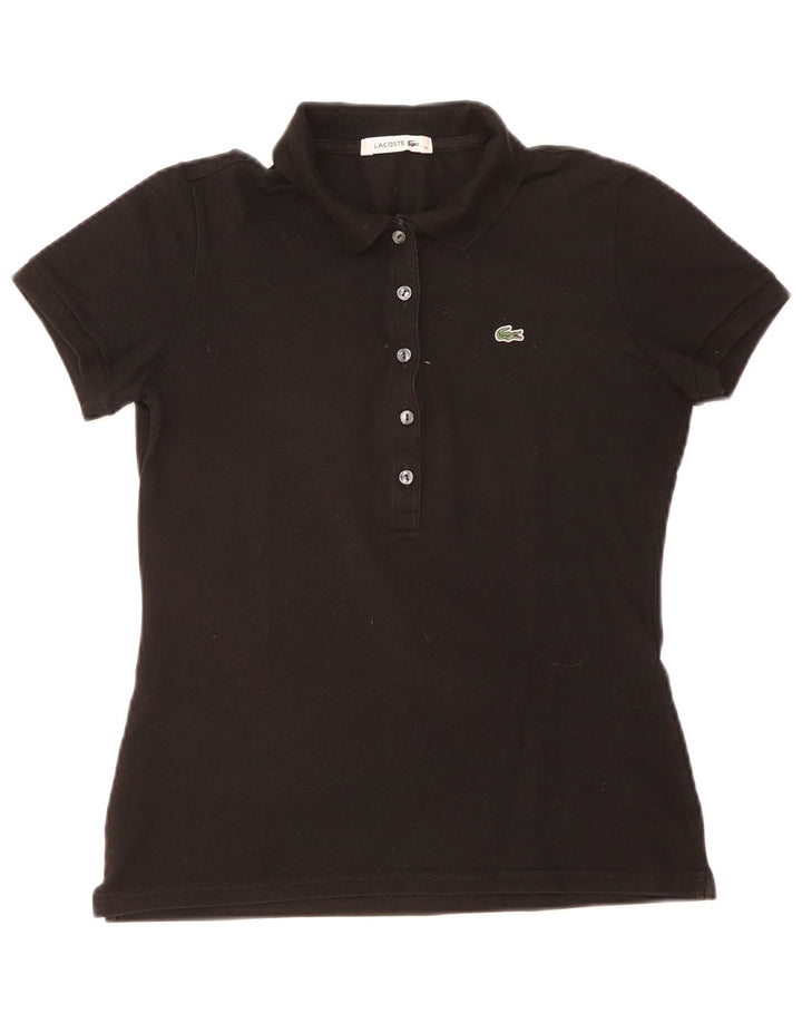 Tricou polo Lacoste pentru femei Mărimea 42, mare, negru, bumbac
