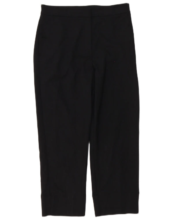 Pantaloni tăiați drepti pentru femei Marks & Spencer UK 10 Small W28 L24 Black