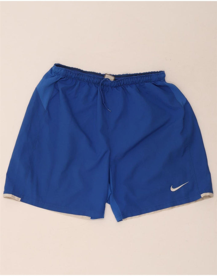 Pantaloni scurți sport Nike pentru bărbați, mari, albastru, poliester