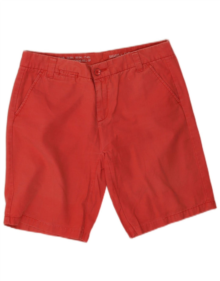Pantaloni scurti chino kakis GAP pentru femei UK 8 Small W32 Red