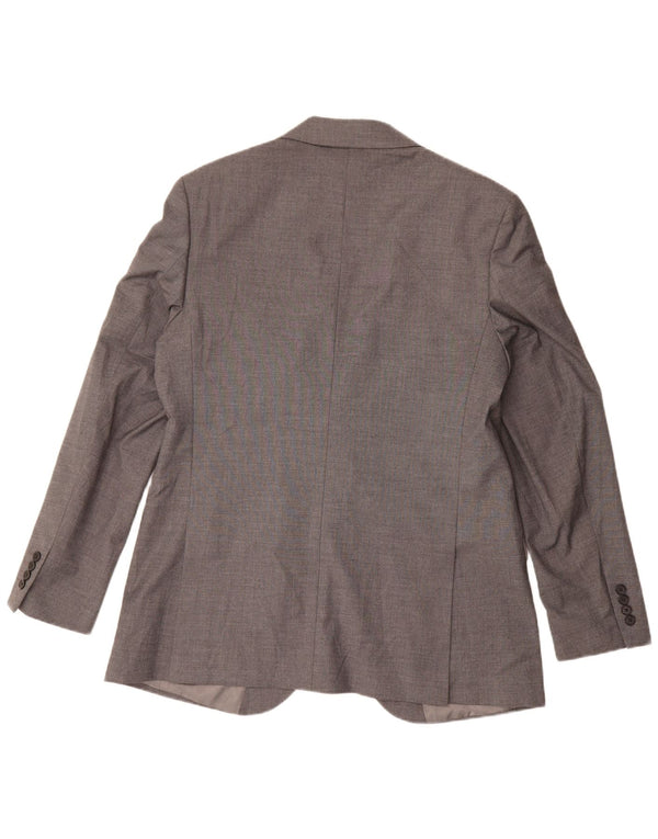 Jachetă pentru bărbați Marks & Spencer cu 2 nasturi, UK 44 XL, poliester gri