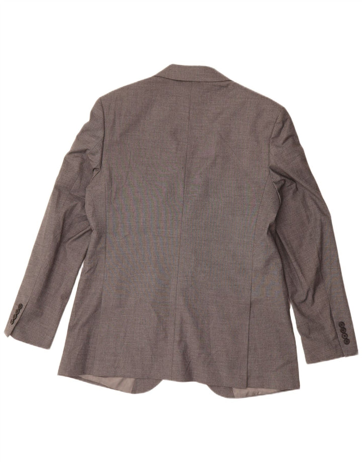 Jachetă pentru bărbați Marks & Spencer cu 2 nasturi, UK 44 XL, poliester gri