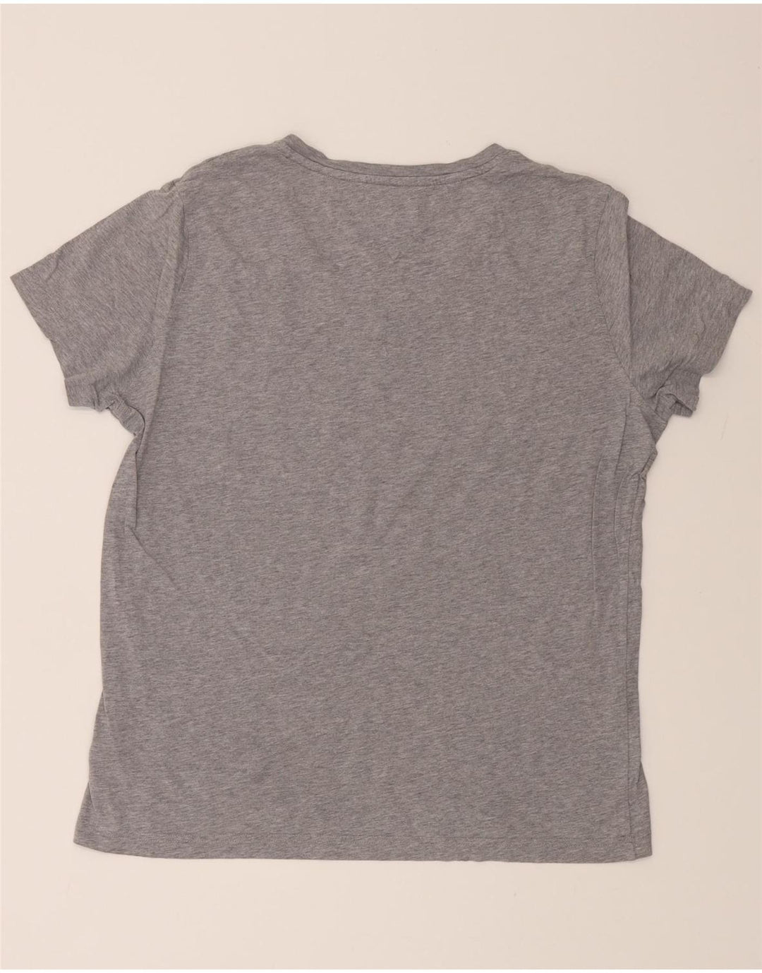 TOMMY HILFIGER Womens T-Shirt Top XL Grey Cotton Vintage Tommy Hilfiger and Second-Hand Tommy Hilfiger from Messina Hembry 