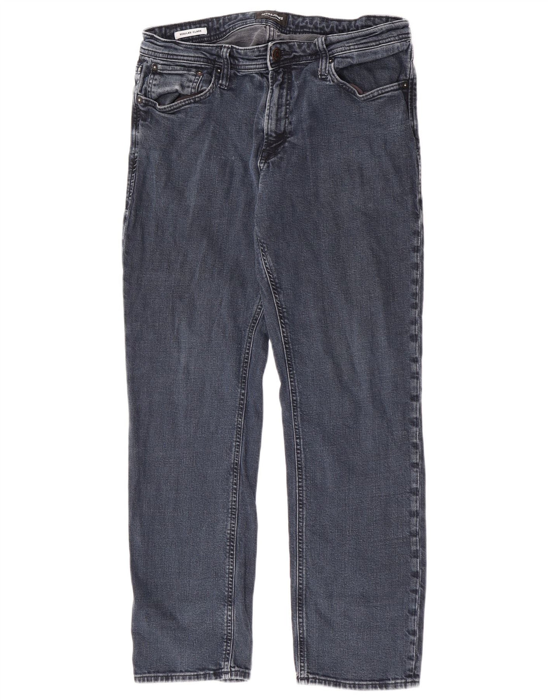Jack & Jones Clark Regular Straight Jeans pentru bărbați W34 L29, bumbac albastru