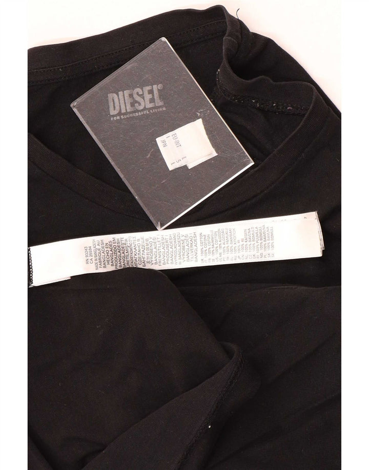 Tricou pentru bărbați Diesel Top mare din bumbac negru