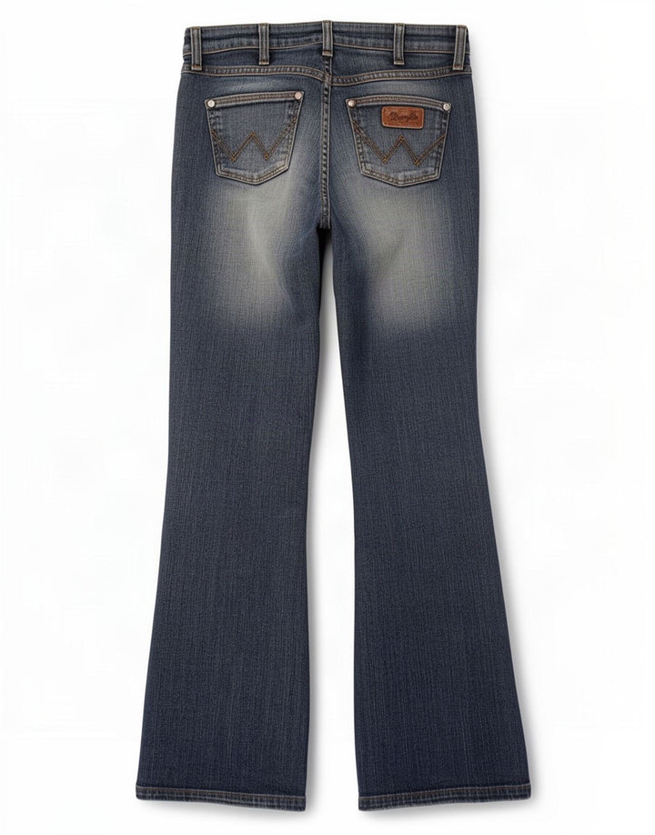 Blugi evazați Eva Wrangler pentru femei W27 L32 bumbac albastru