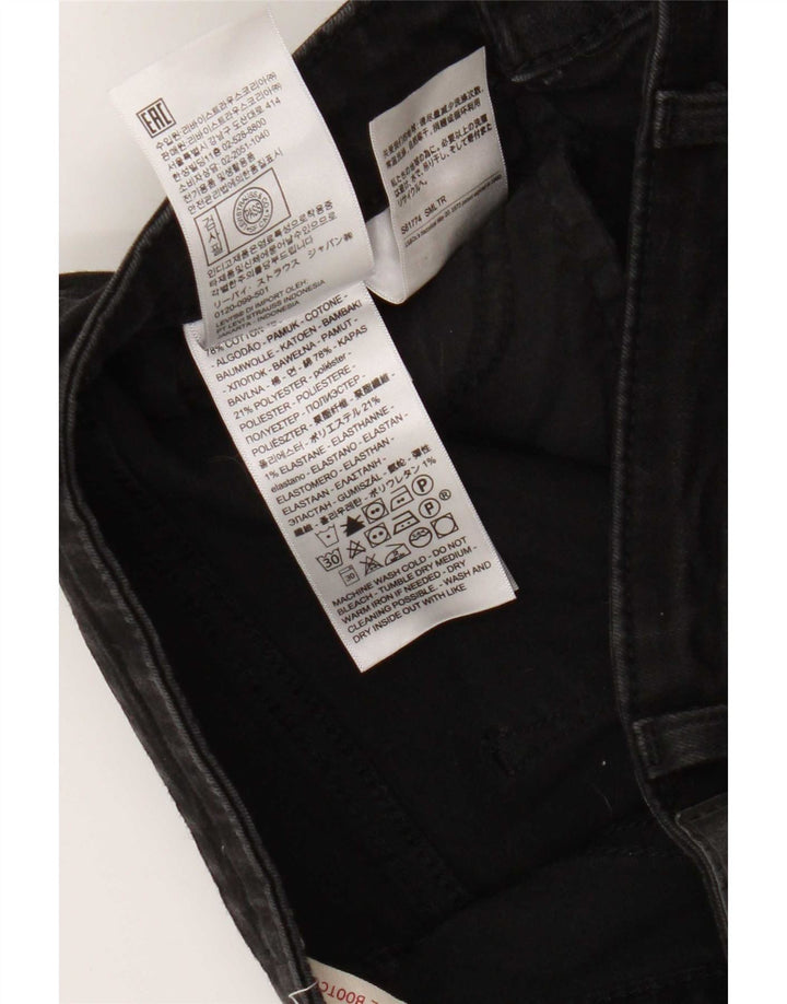 Blugi Levi's 725, cu talie înaltă, pentru femei, L29 L34, bumbac negru