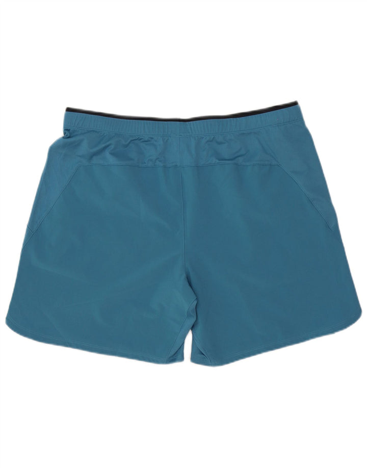 Pantaloni scurți sport Reebok pentru bărbați, mari, albastru, poliester
