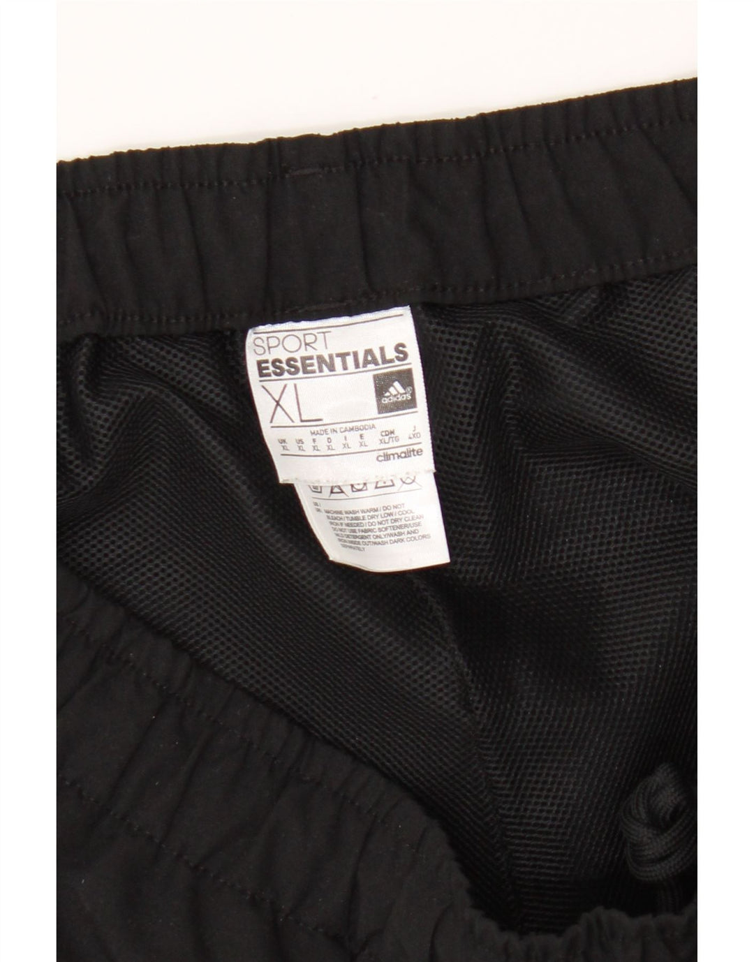 Pantaloni scurți Adidas Climalite Sport XL Negru Poliester