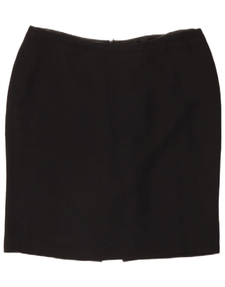 Fusta creion mini pentru femei Marks & Spencer UK 20 2XL W40 Poliester negru