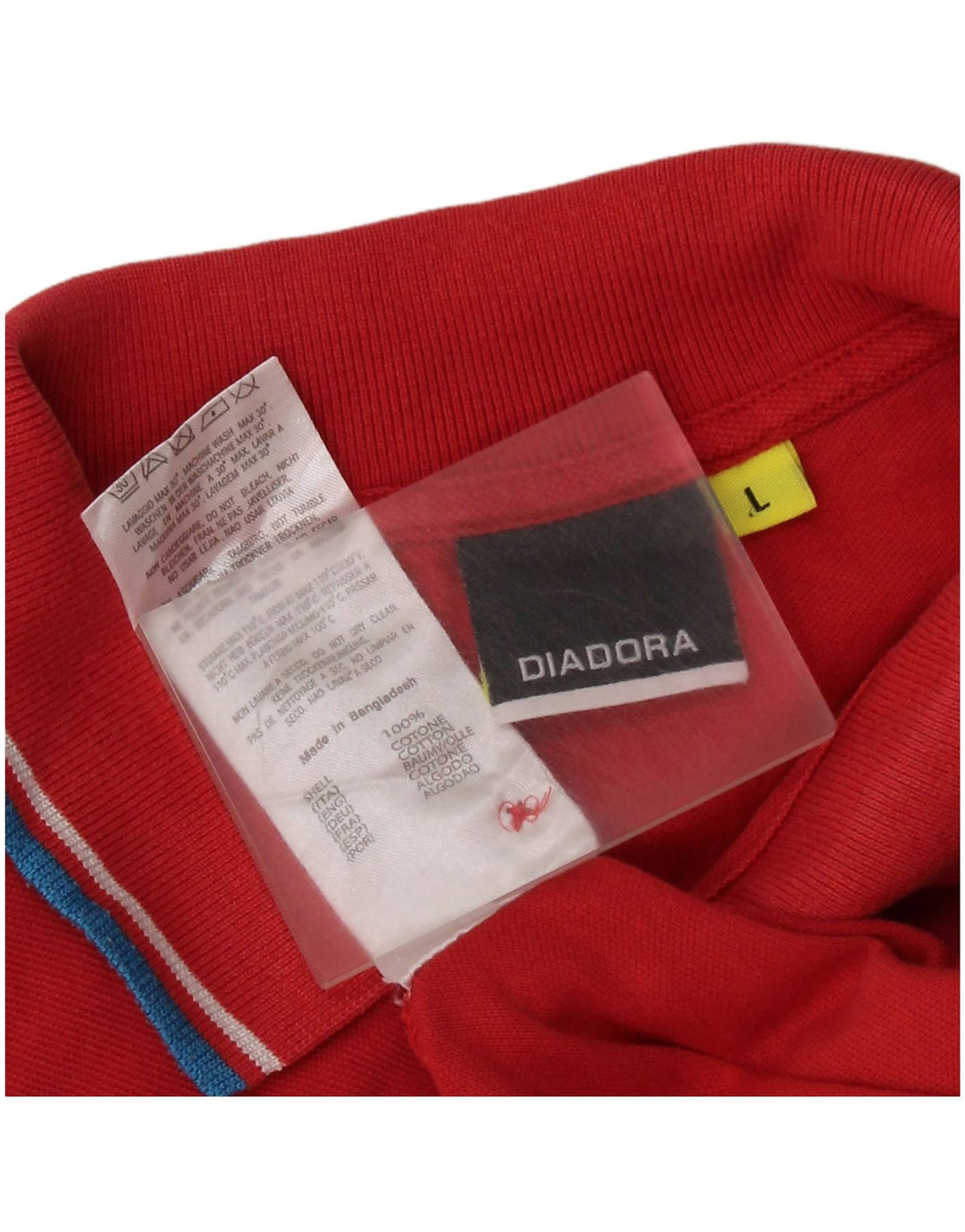 DIADORA Tricou Polo pentru Barbati Mare Rosie Bumbac