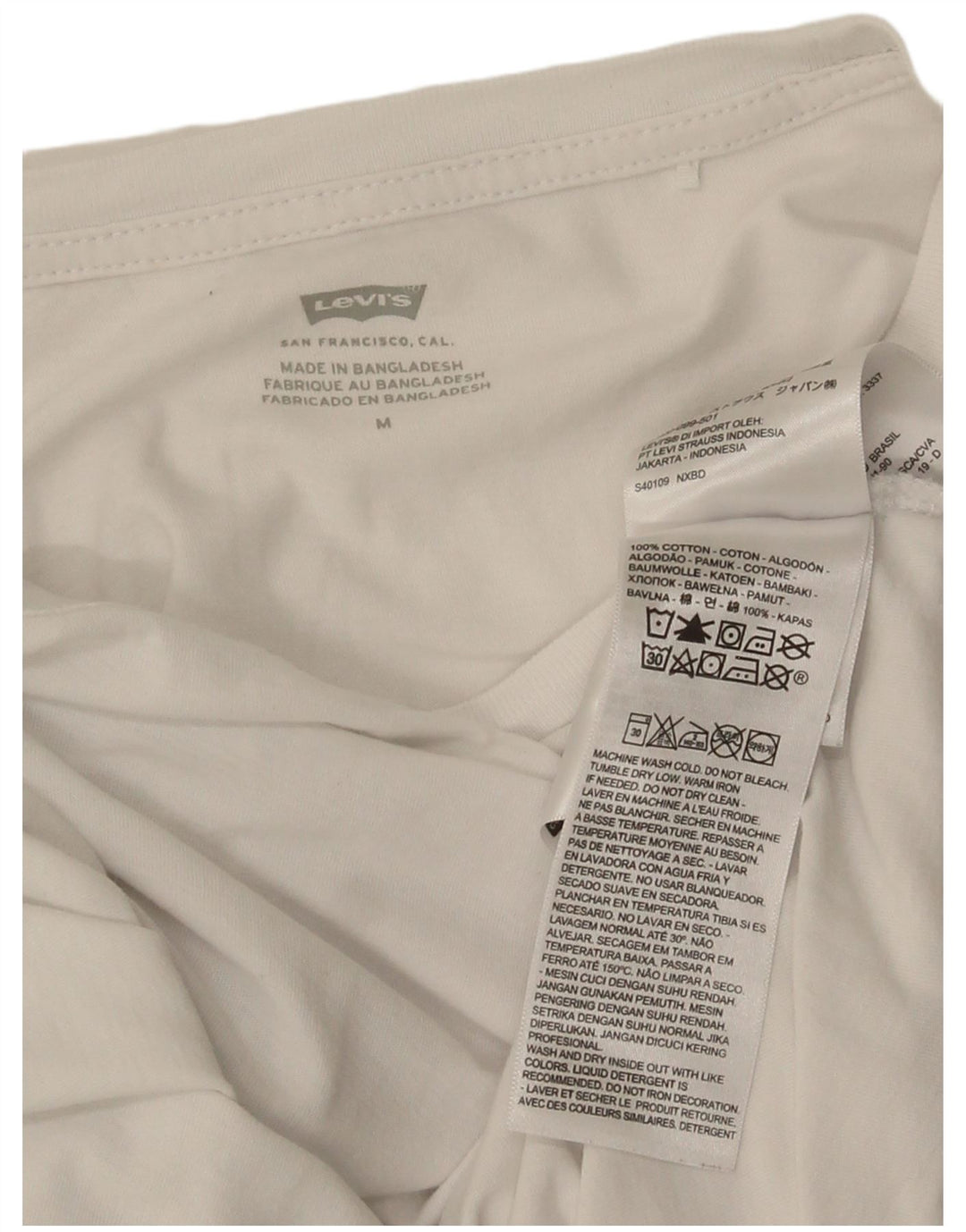 Tricou grafic Levi's pentru femei Top UK 12 Medium White Bumbac