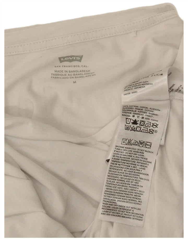 Tricou grafic Levi's pentru femei Top UK 12 Medium White Bumbac