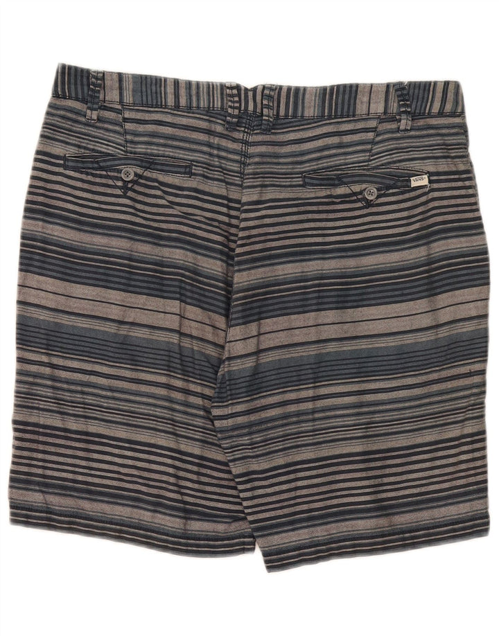Pantaloni scurți casual pentru bărbați Vans W34, bumbac cu dungi albastre mari