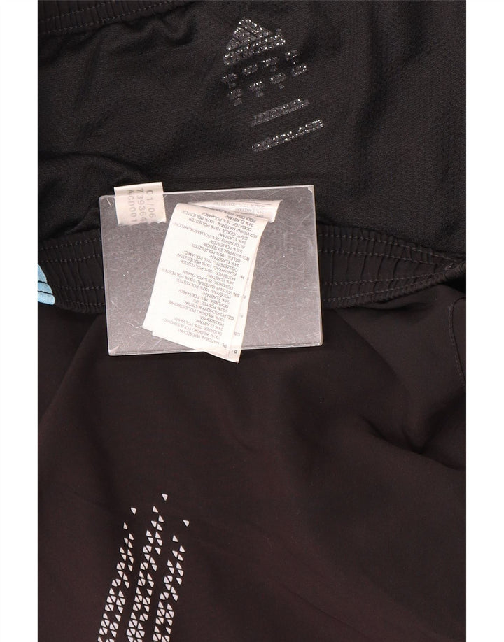 Pantaloni scurți sport pentru bărbați Adidas Climacool, mediu negru, poliester color bloc