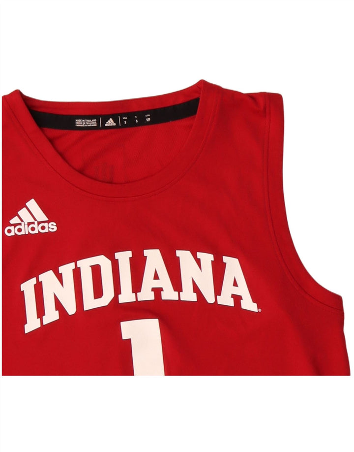 ADIDAS Indiana Graphic Vest Top pentru bărbați, poliester roșu mic