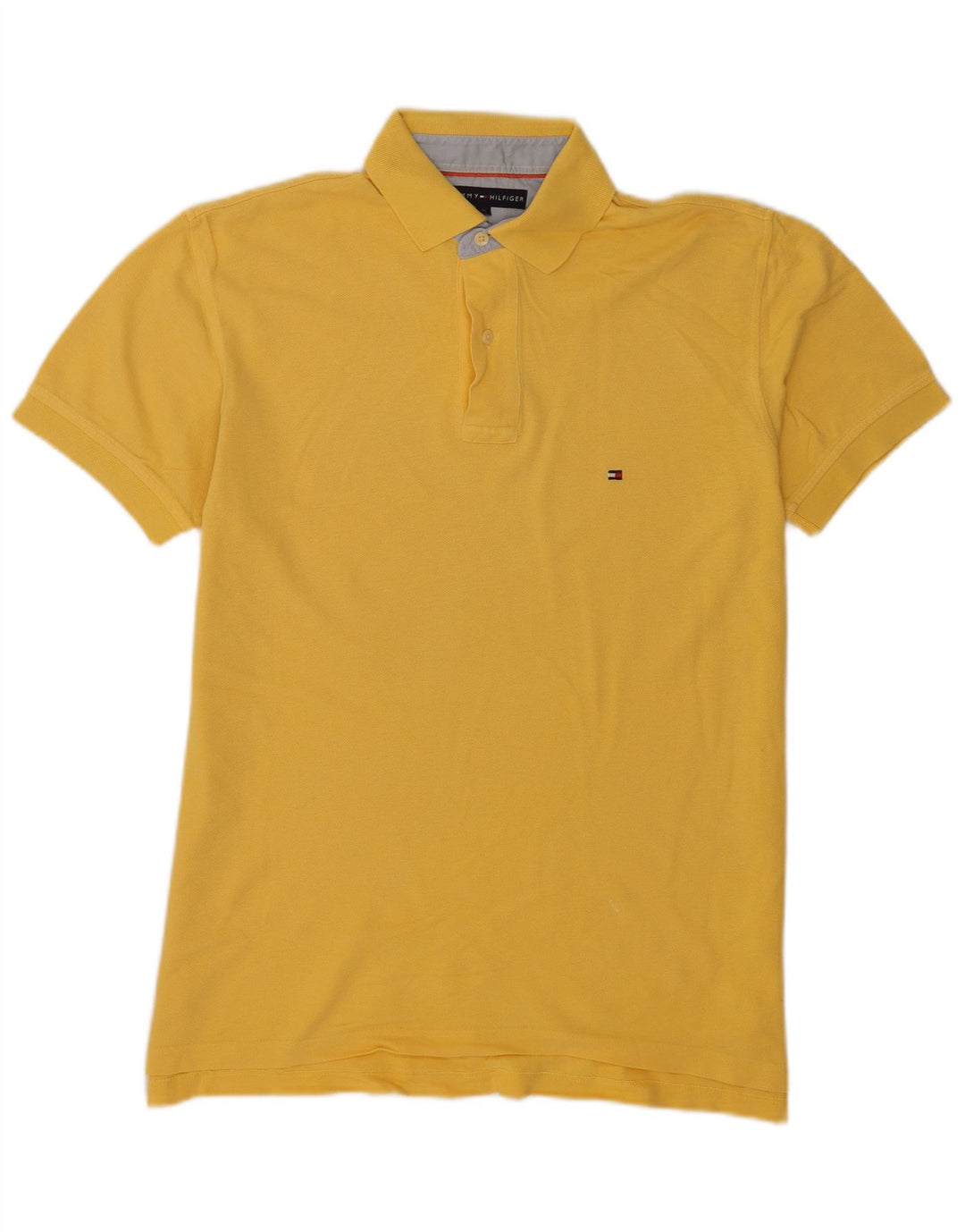 Tricou polo Tommy Hilfiger pentru bărbați, galben mediu