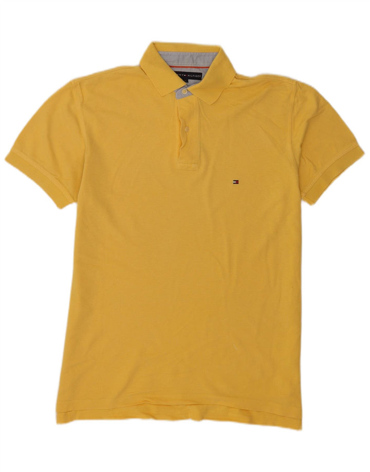 Tricou polo Tommy Hilfiger pentru bărbați, galben mediu