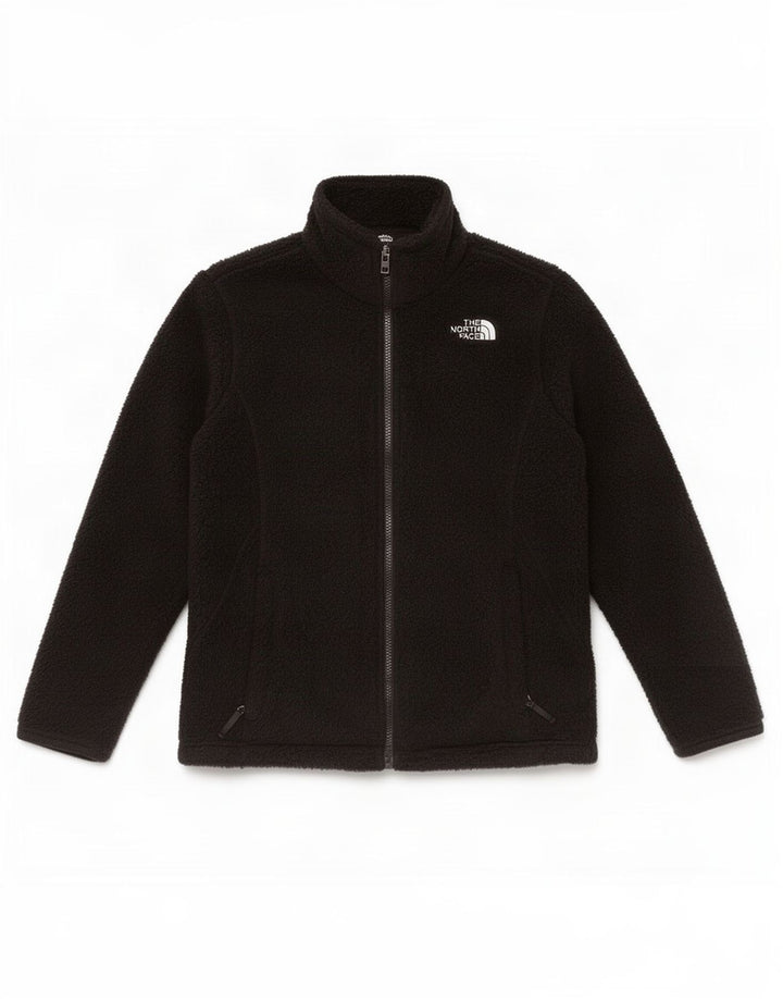Jachetă polară The North Face pentru fete 14-15 ani, mare, negru, poliester