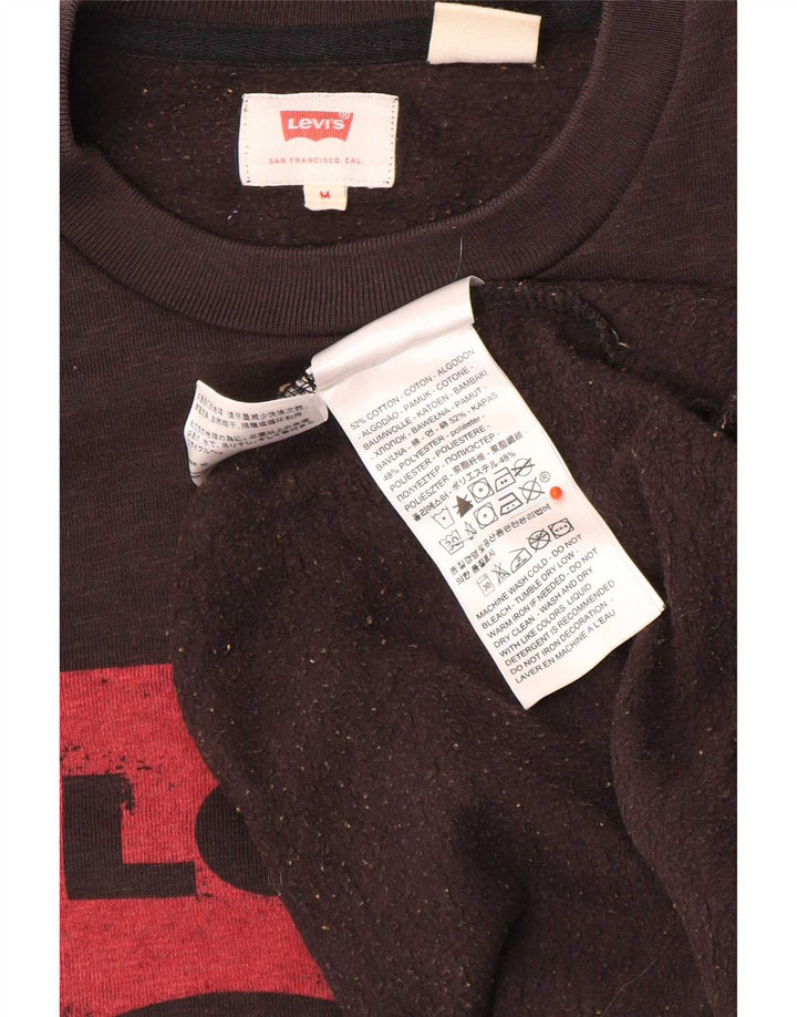 Levi's Pulover grafic pentru bărbați, bumbac mediu negru