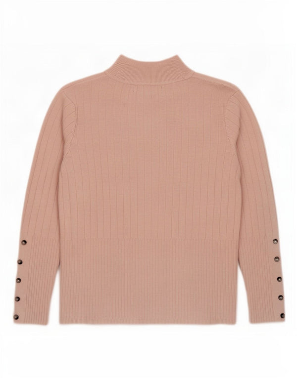 Pulover cu gât țestoasă pentru femei Marks & Spencer UK 12 Roz mediu