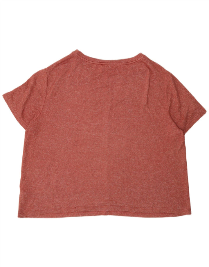 Tricou supradimensionat pentru femei Marks & Spencer, UK 18 XL, viscoză roșie