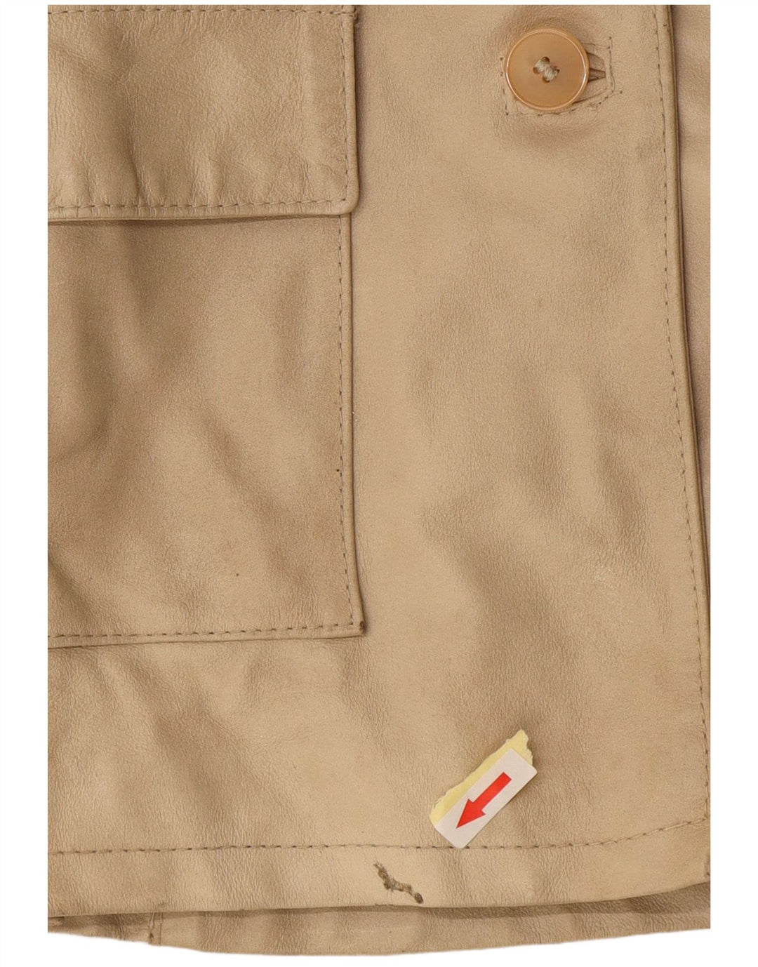 Jachetă de piele Viamaestra pentru femei UK 12 Medium Beige Piele