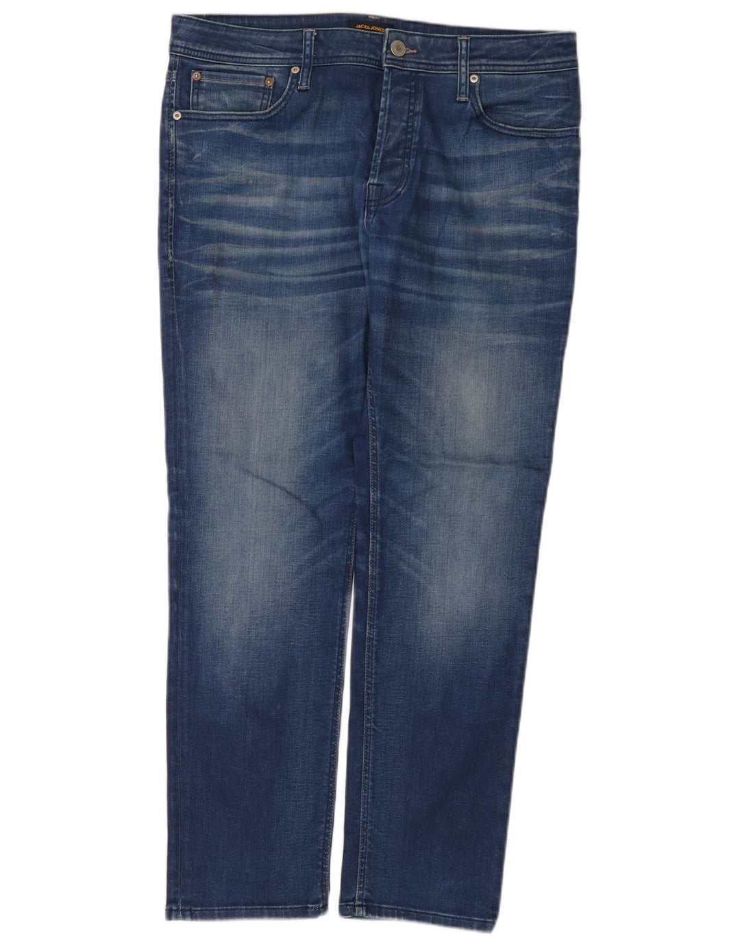 Blugi slim pentru bărbați Jack & Jones W34 L30 albastru