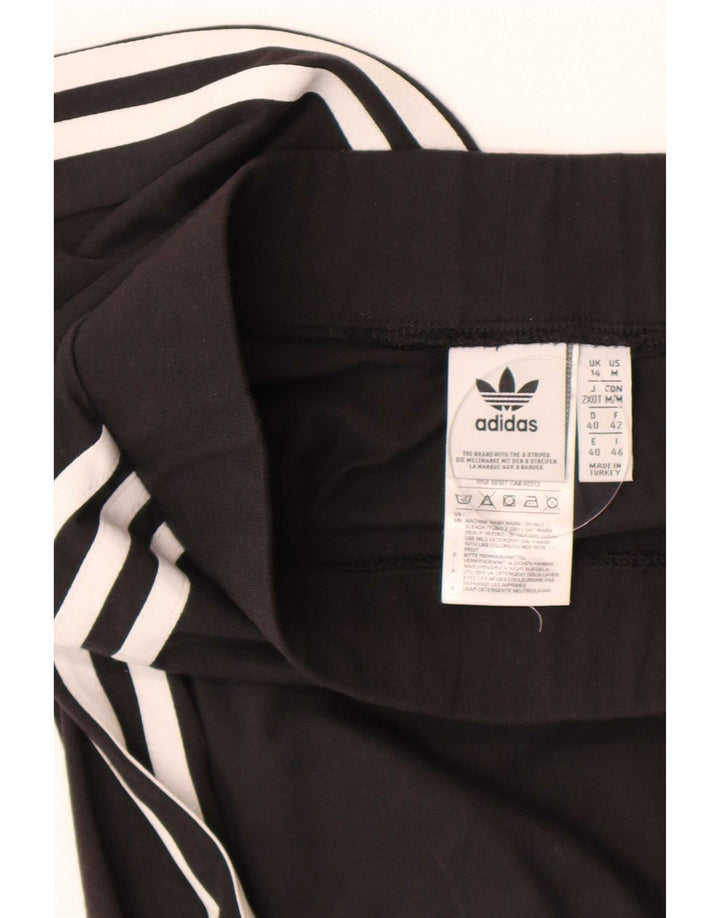 Leggings pentru femei Adidas UK 14, mare, negru, bumbac