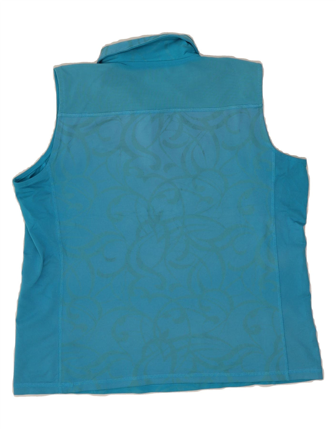 IZOD Womens Sleeveless Polo Shirt UK 18 XL Blue Polyester Vintage Izod and Second-Hand Izod from Messina Hembry 