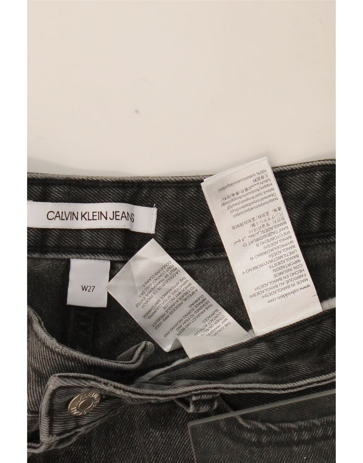 Pantaloni scurți din denim pentru femei CALVIN KLEIN W27 Bumbac gri mic